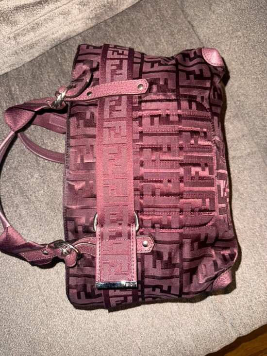 Fendi Handbags - Vintage Fendi Zucca Zip Code Bolsa  Belt Nylon Jacquard Zucca FF Monogram Bag